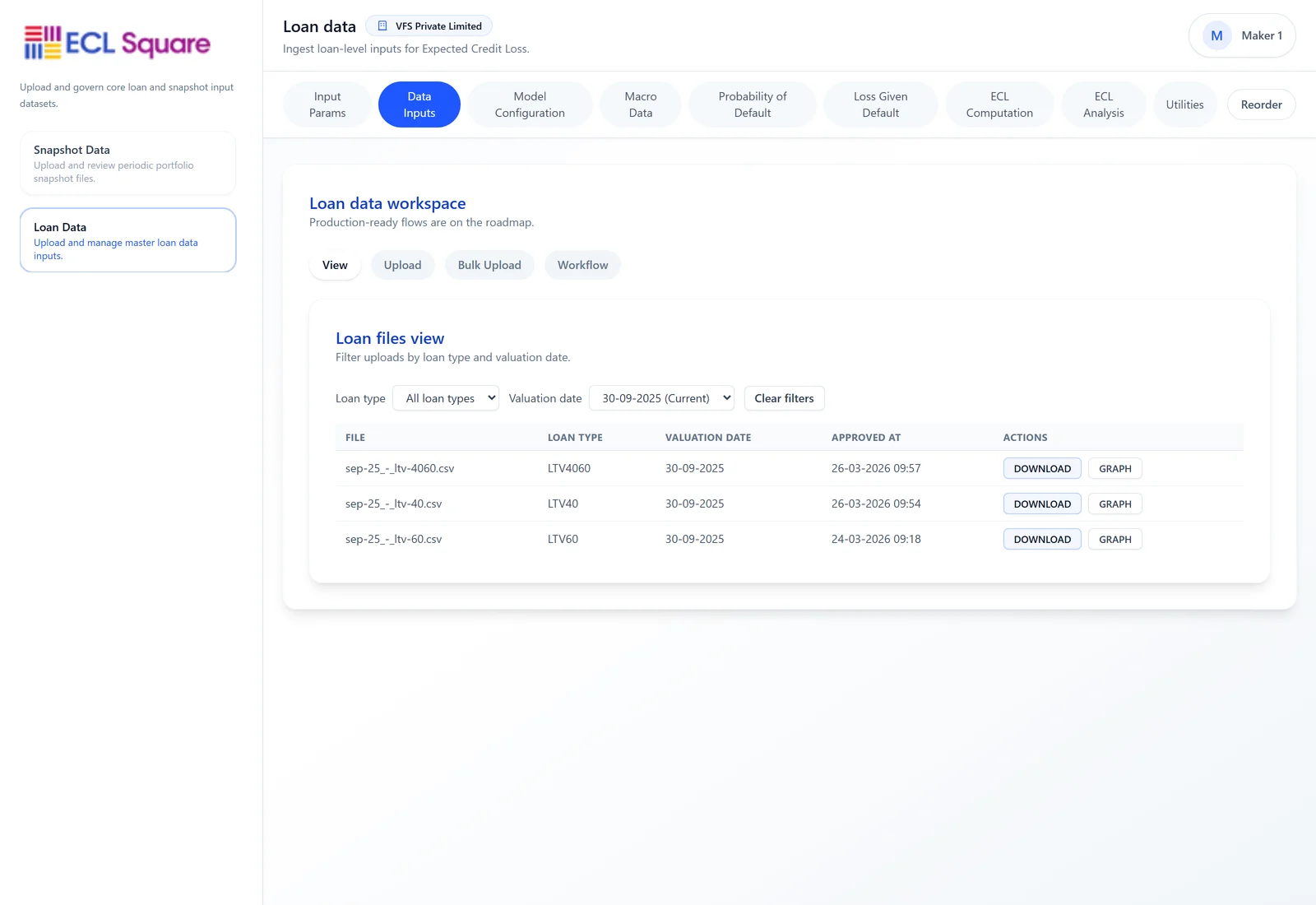 ECL Square compute ECL workflow screenshot